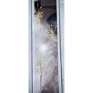 Branch Stake Lights With 60 Warm White LED Bulbs Indoor/Outdoor 6 Lighted Length